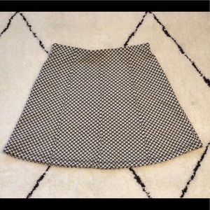 Loft houndstooth skirt